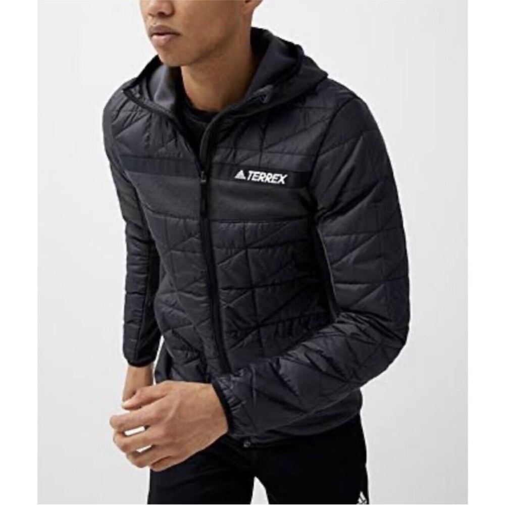 Adidas Terrex Men’s Hoodie Jacket Black Size Small Unisex Full Zip